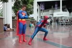 Japan Expo - Cosplay Spiderman & Superman ©Ibule