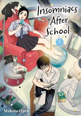 Premier tome (tankobon) du manga Kimi wa Houkago Insomnia (Insomniacs After School) (2019)